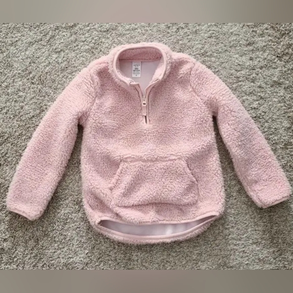 Carter's Other - Girls fuzzy half zip pullover